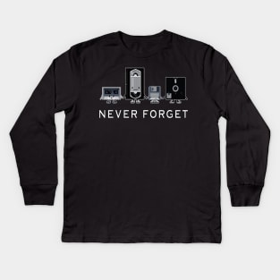 Never Forget Design Kids Long Sleeve T-Shirt